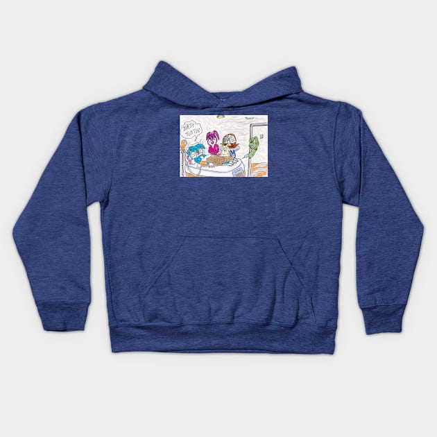 What Happened to the Rabbit After the Race Kids Hoodie by ConidiArt